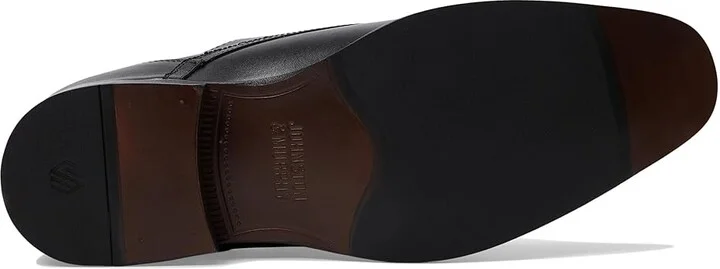 Johnston & Murphy Richland Monk Strap Men's Lace Up Wing Tip Shoes Black Full Grain : 11 M (D), Leather/Rubber/Sheepskin - Image 3