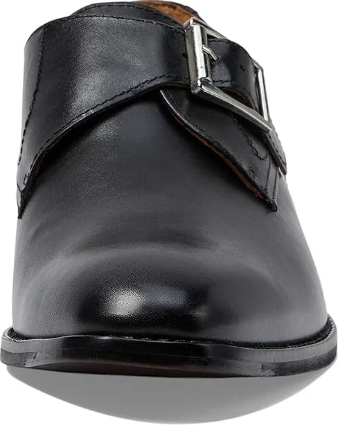 Johnston & Murphy Richland Monk Strap Men's Lace Up Wing Tip Shoes Black Full Grain : 11 M (D), Leather/Rubber/Sheepskin - Image 5