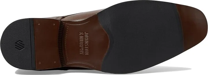 Johnston & Murphy Richland Monk Strap Men's Lace Up Wing Tip Shoes Mahogany Full Grain : 13 M (D), Leather/Rubber/Sheepskin - Image 3