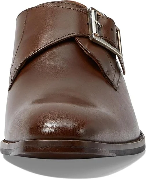 Johnston & Murphy Richland Monk Strap Men's Lace Up Wing Tip Shoes Mahogany Full Grain : 13 M (D), Leather/Rubber/Sheepskin - Image 5