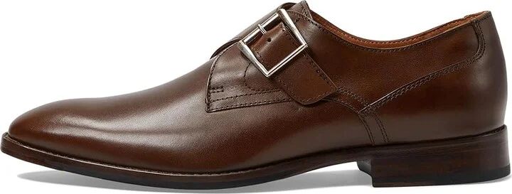 Johnston & Murphy Richland Monk Strap Men's Lace Up Wing Tip Shoes Mahogany Full Grain : 13 M (D), Leather/Rubber/Sheepskin - Image 6