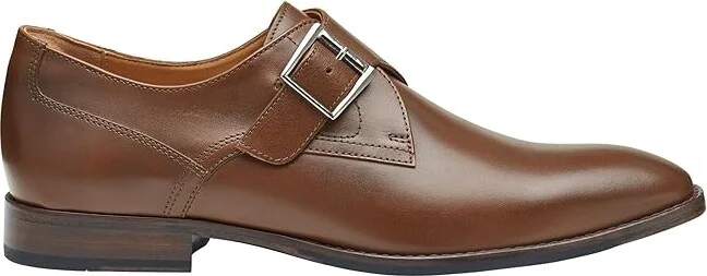 Johnston & Murphy Richland Monk Strap Men's Lace Up Wing Tip Shoes Mahogany Full Grain : 13 M (D), Leather/Rubber/Sheepskin - Image 7