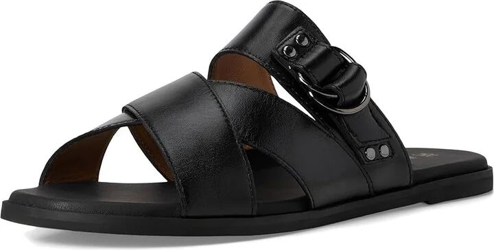 Johnston & Murphy Shayla Cross-Band Slide Women's Sandals Black : 9 M, Leather - Image 5