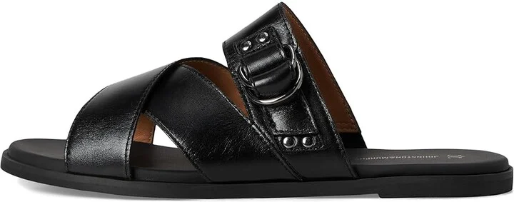 Johnston & Murphy Shayla Cross-Band Slide Women's Sandals Black : 9 M, Leather - Image 6
