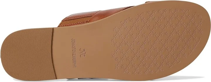 Johnston & Murphy Shayla Cross-Band Slide Women's Sandals Cognac : 8 M, Leather - Image 3