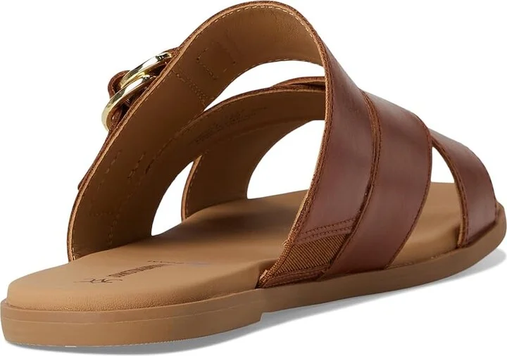 Johnston & Murphy Shayla Cross-Band Slide Women's Sandals Cognac : 8 M, Leather - Image 4