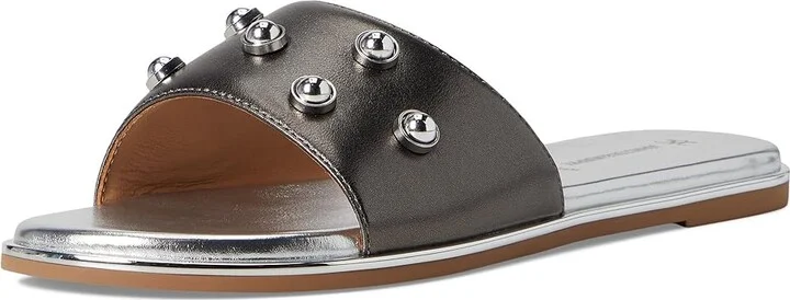Johnston & Murphy Shayla Embellished Slide Women's Sandals Pewter : 7 M, Leather - Image 5