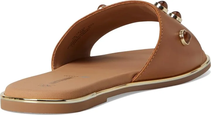 Johnston & Murphy Shayla Embellished Slide Women's Sandals Tan : 8 M, Leather - Image 4