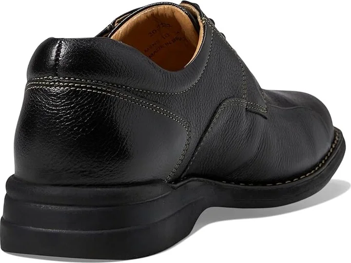 Johnston & Murphy Shuler Causal Dress Bike Toe Oxford Men's Plain Toe Shoes Black Tumbled Grain : 8.5 M (D), Leather - Image 5