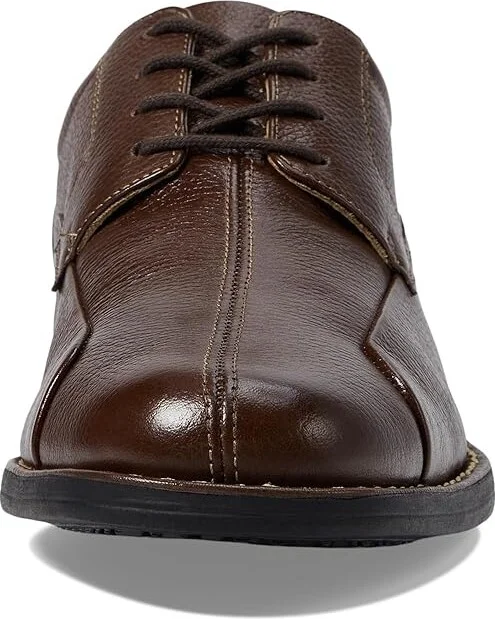 Johnston & Murphy Shuler Causal Dress Bike Toe Oxford Men's Plain Toe Shoes Dark Brown : 8.5 M (D), Leather - Image 6