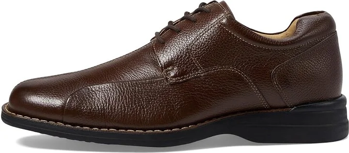 Johnston & Murphy Shuler Causal Dress Bike Toe Oxford Men's Plain Toe Shoes Dark Brown : 8.5 M (D), Leather - Image 7