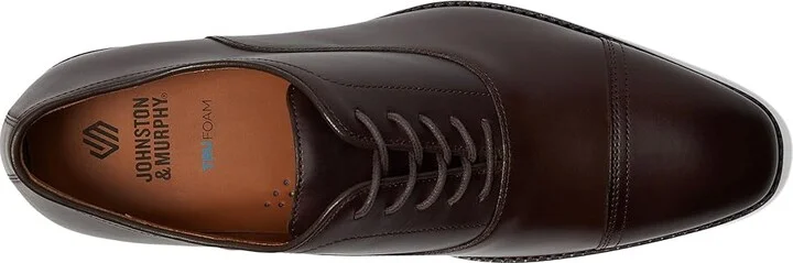 Johnston & Murphy Sullivan Cap Toe Men's Lace Up Wing Tip Shoes Espresso Italian Calfskin : 9 M (D), Leather/Rubber - Image 2
