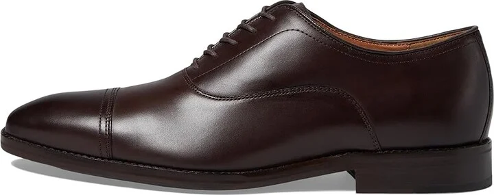 Johnston & Murphy Sullivan Cap Toe Men's Lace Up Wing Tip Shoes Espresso Italian Calfskin : 9 M (D), Leather/Rubber - Image 6