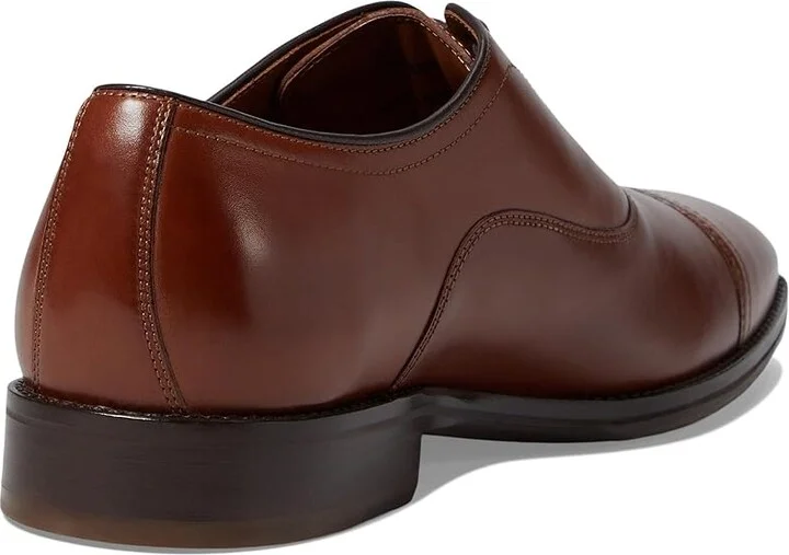 Johnston & Murphy Sullivan Cap Toe Men's Lace Up Wing Tip Shoes Tan Italian Calfskin : 11 M (D), Leather/Rubber - Image 4