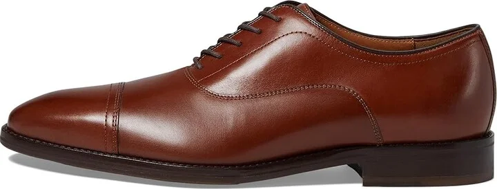 Johnston & Murphy Sullivan Cap Toe Men's Lace Up Wing Tip Shoes Tan Italian Calfskin : 11 M (D), Leather/Rubber - Image 6