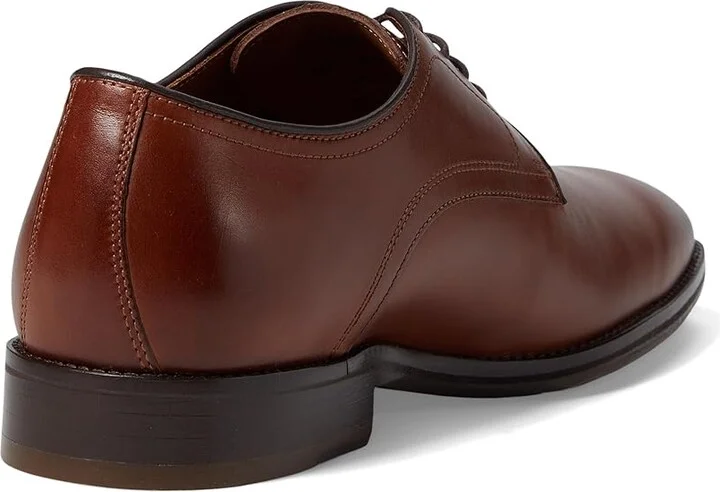 Johnston & Murphy Sullivan Plain Toe Men's Lace Up Wing Tip Shoes Tan Italian Calfskin : 8 M (D), Leather - Image 4