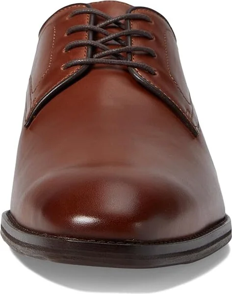 Johnston & Murphy Sullivan Plain Toe Men's Lace Up Wing Tip Shoes Tan Italian Calfskin : 8 M (D), Leather - Image 5
