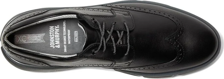 Johnston & Murphy Tanner Wingtip Men's Lace Up Wing Tip Shoes Black : 11.5 M (D), Leather - Image 2