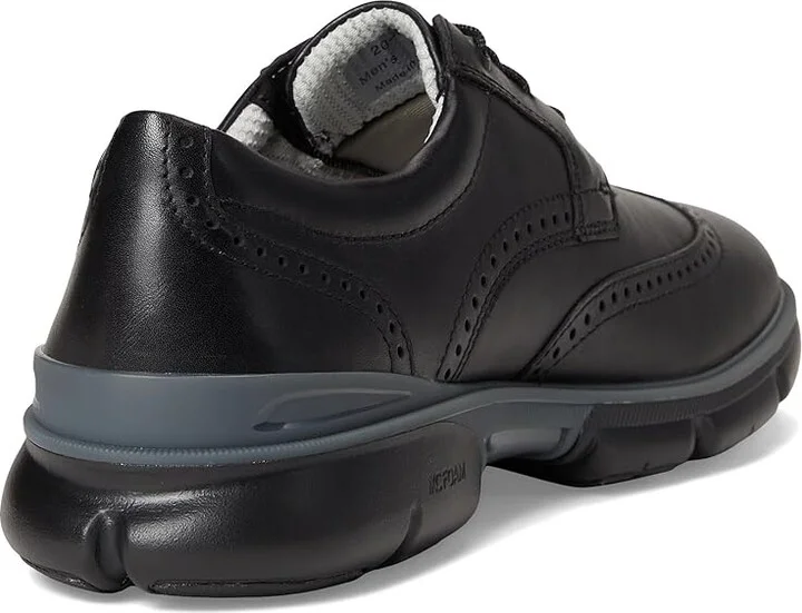 Johnston & Murphy Tanner Wingtip Men's Lace Up Wing Tip Shoes Black : 11.5 M (D), Leather - Image 4