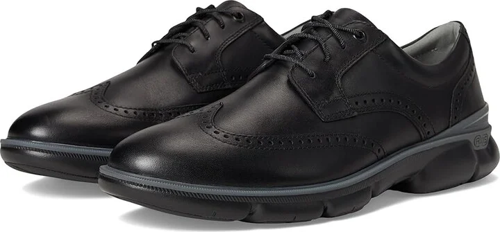 Johnston & Murphy Tanner Wingtip Men's Lace Up Wing Tip Shoes Black : 11.5 M (D), Leather