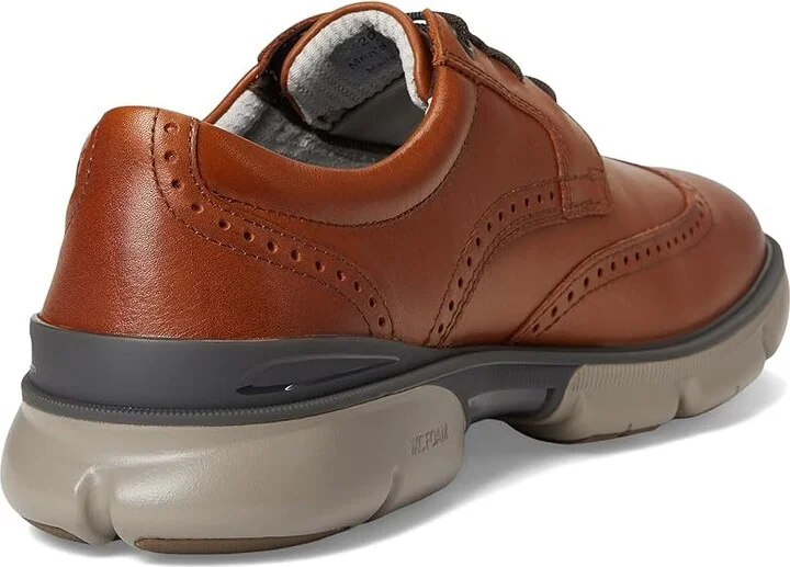 Johnston & Murphy Tanner Wingtip Men's Lace Up Wing Tip Shoes Tan : 9.5 M (D), Leather - Image 4