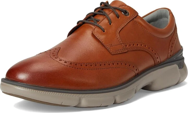 Johnston & Murphy Tanner Wingtip Men's Lace Up Wing Tip Shoes Tan : 9.5 M (D), Leather - Image 5