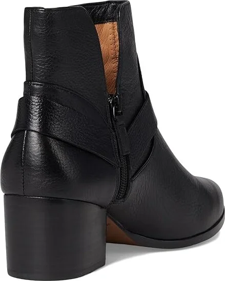 Johnston & Murphy Trista Harness Bootie Women's Boots Black 1 : 6.5 M, Leather/Microfiber/Rubber - Image 4