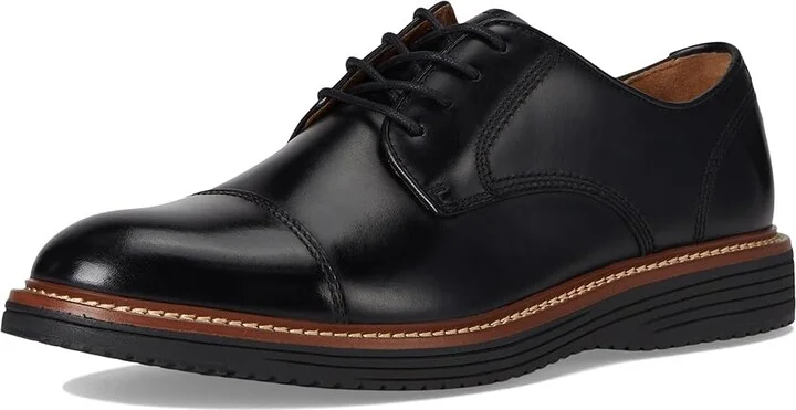 Johnston & Murphy Upton Cap Toe Men's Lace-up Boots Black Full Grain : 8 M (D), Leather - Image 5