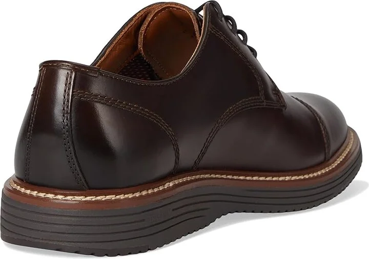 Johnston & Murphy Upton Cap Toe Men's Lace-up Boots Mahogany Full Grain : 10.5 W (EE), Leather - Image 4