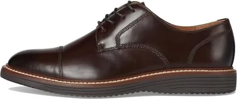 Johnston & Murphy Upton Cap Toe Men's Lace-up Boots Mahogany Full Grain : 10.5 W (EE), Leather - Image 6