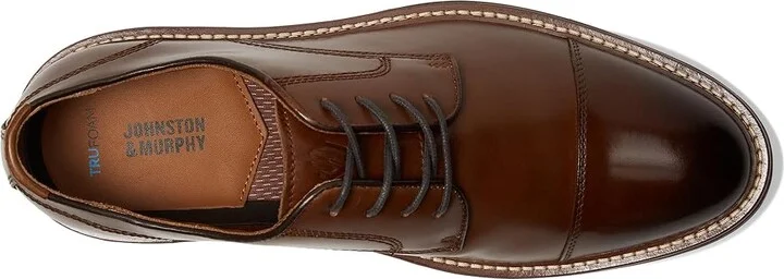 Johnston & Murphy Upton Cap Toe Men's Lace-up Boots Tan Full Grain : 11 M (D), Leather - Image 2