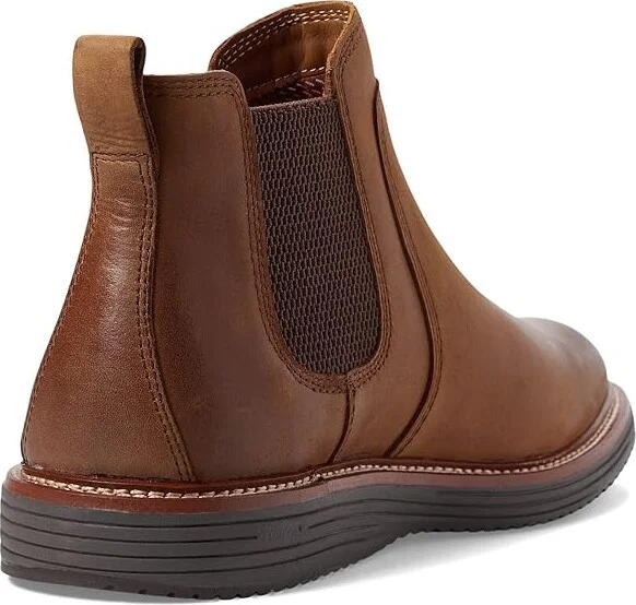 Johnston & Murphy Upton Chelsea Men's Shoes Brown Oiled Full Grain : 9.5 M (D), Leather - Image 4