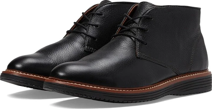 Johnston & Murphy Upton Chukka Men's Shoes Black Full Grain : 14 M (D), Leather