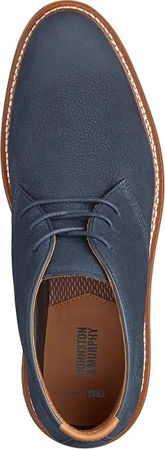 Johnston & Murphy Upton Chukka Men's Shoes Navy Nubuck : 13 M (D), Leather - Image 2