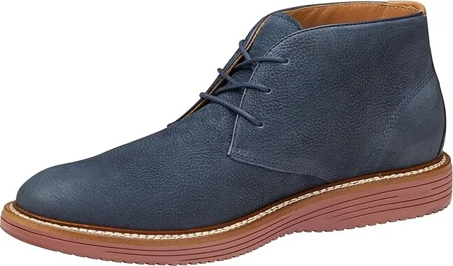 Johnston & Murphy Upton Chukka Men's Shoes Navy Nubuck : 13 M (D), Leather - Image 5