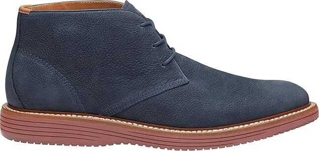 Johnston & Murphy Upton Chukka Men's Shoes Navy Nubuck : 13 M (D), Leather - Image 6
