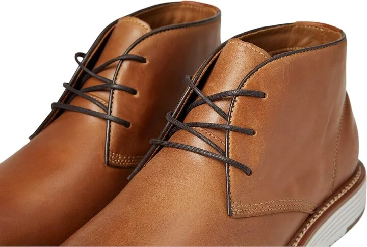 Johnston & Murphy Upton Chukka Men's Shoes Tan Oiled Full Grain : 8 M (D), Leather - Image 6
