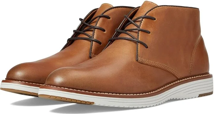 Johnston & Murphy Upton Chukka Men's Shoes Tan Oiled Full Grain : 8 M (D), Leather