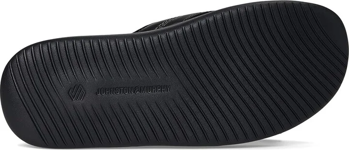 Johnston & Murphy Upton Flip Flop Men's Sandals Black Full Grain : 12 M (D), Leather - Image 3