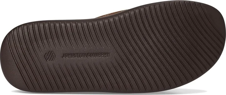 Johnston & Murphy Upton Flip Flop Men's Sandals Brown Oiled Full Grain : 9 M (D), Leather - Image 3