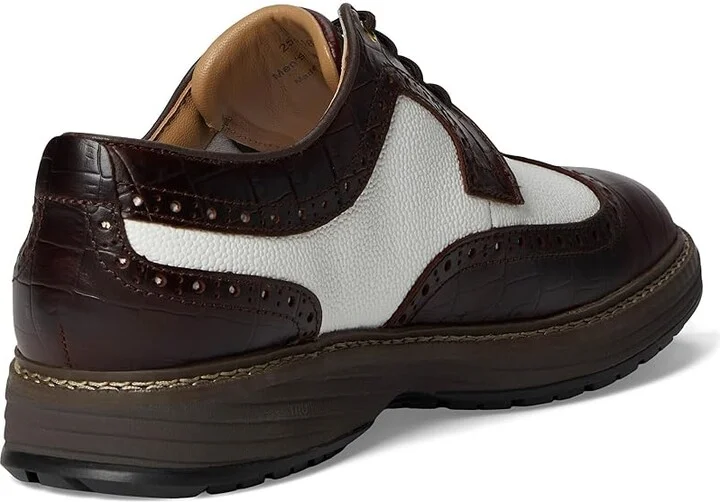 Johnston & Murphy Upton Gl3 Luxe Hybrid Men's Shoes Dark Brown Croc Print/White Full Grain : 8.5 M (D), Leather - Image 4