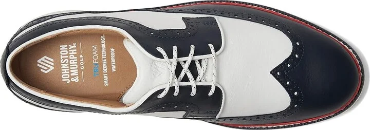 Johnston & Murphy Upton Gl3 Luxe Hybrid Men's Shoes Navy/White Waterproof Full Grain : 11.5 M (D), Leather - Image 2