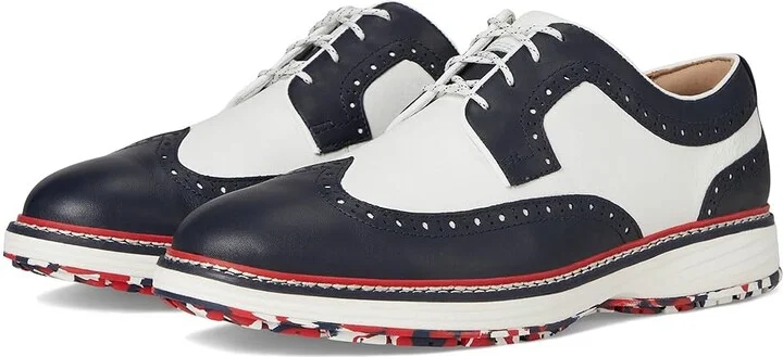 Johnston & Murphy Upton Gl3 Luxe Hybrid Men's Shoes Navy/White Waterproof Full Grain : 11.5 M (D), Leather