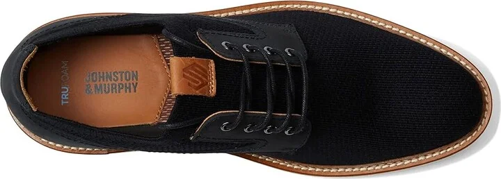 Johnston & Murphy Upton Knit Plain Toe Men's Shoes Black Knit : 9 M (D), Leather - Image 2