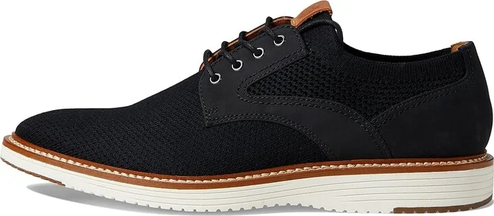 Johnston & Murphy Upton Knit Plain Toe Men's Shoes Black Knit : 9 M (D), Leather - Image 6