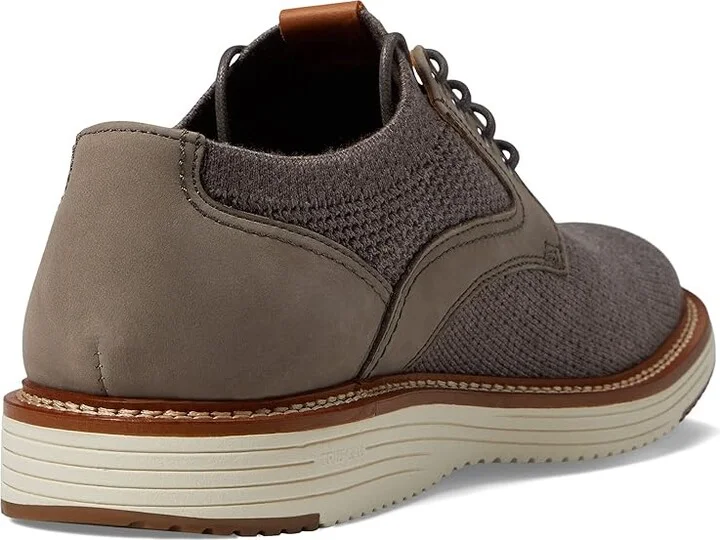 Johnston & Murphy Upton Knit Plain Toe Men's Shoes Gray Knit : 8 M (D), Leather - Image 4