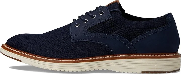 Johnston & Murphy Upton Knit Plain Toe Men's Shoes Navy Knit : 8 M (D), Leather - Image 6