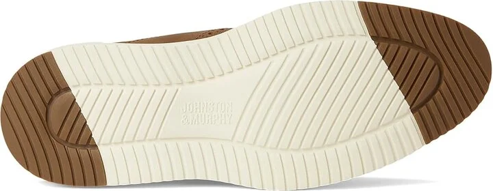 Johnston & Murphy Upton Knit Saddle Men's Slip on Shoes Taupe Knit/Brown Oiled Full Grain : 8.5 M (D), Leather - Image 3