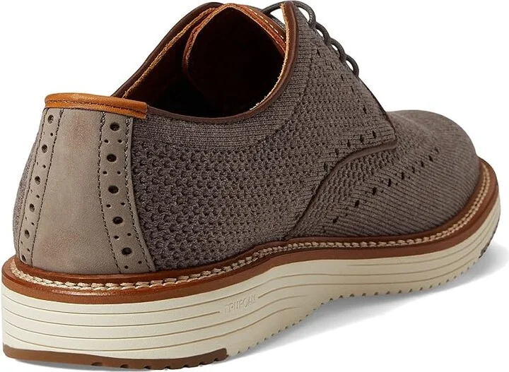 Johnston & Murphy Upton Knit Wing Tip Men's Shoes Gray Knit : 8 M (D) - Image 4