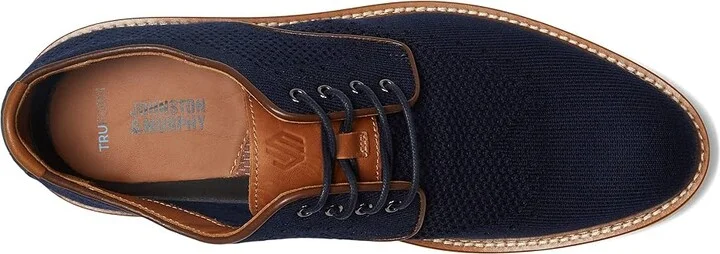 Johnston & Murphy Upton Knit Wing Tip Men's Shoes Navy Knit : 8 M (D) - Image 2